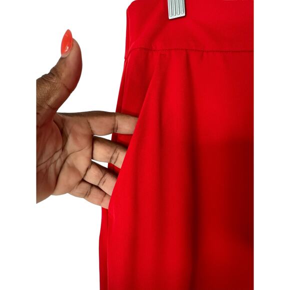 New with Tags Summersalt Red Lava The Perfect Wide Leg Pant Size Medium - Picture 8 of 16